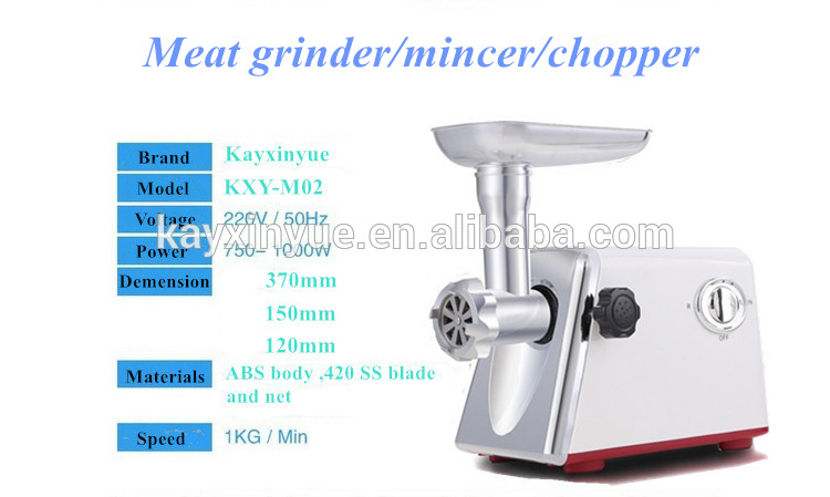 Portable electric meat grinder/meat mincer tk 22