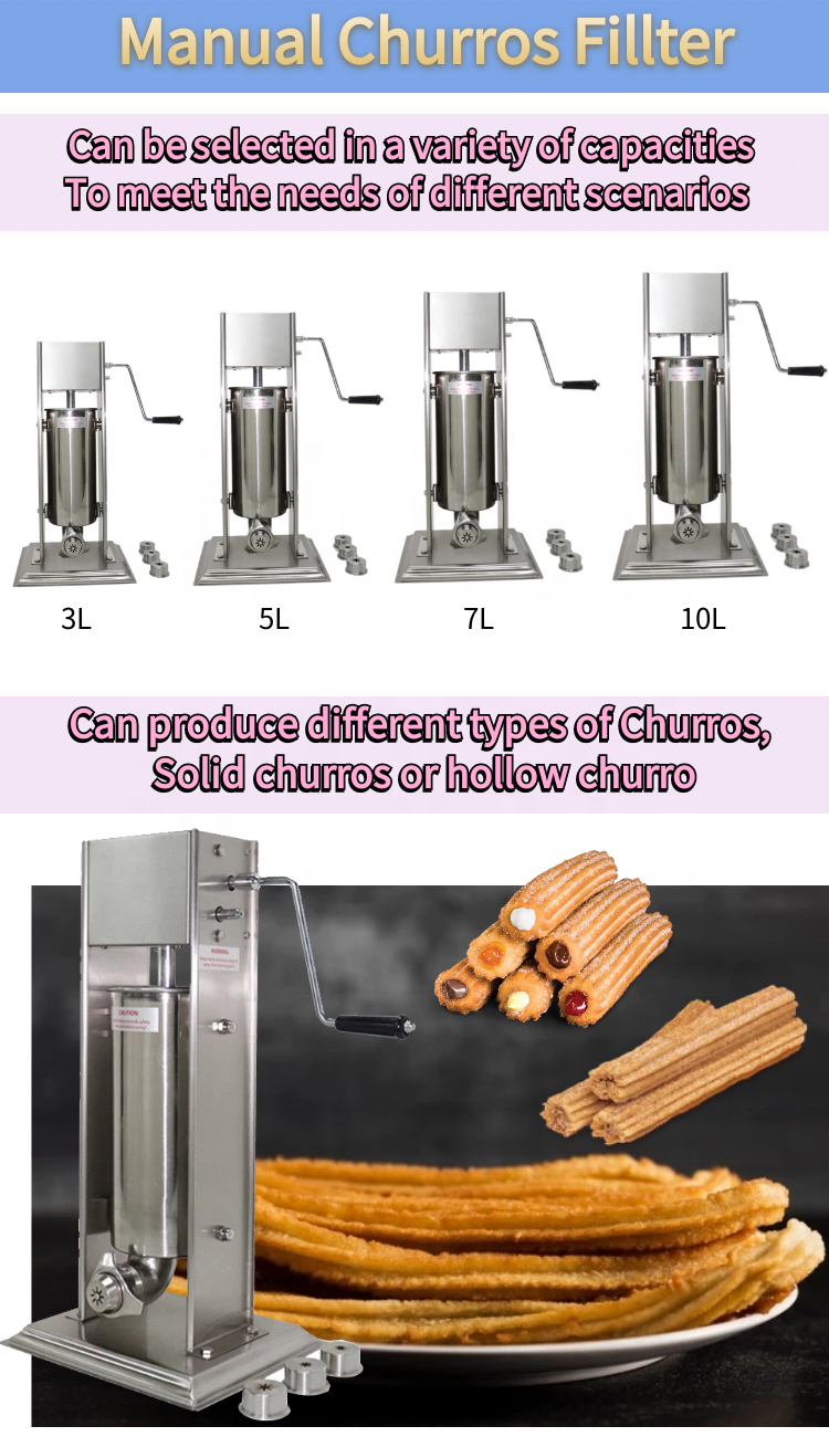 Manual 10L Churro Churros Machine Tulumba Maker Tamale Encrusting Making Machine