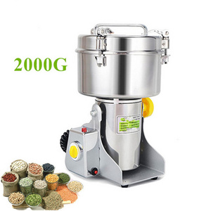 2000g/time spice Grinder Turmeric Grinding Machine Chilli Powder Grinder rice corn flour mill grinder