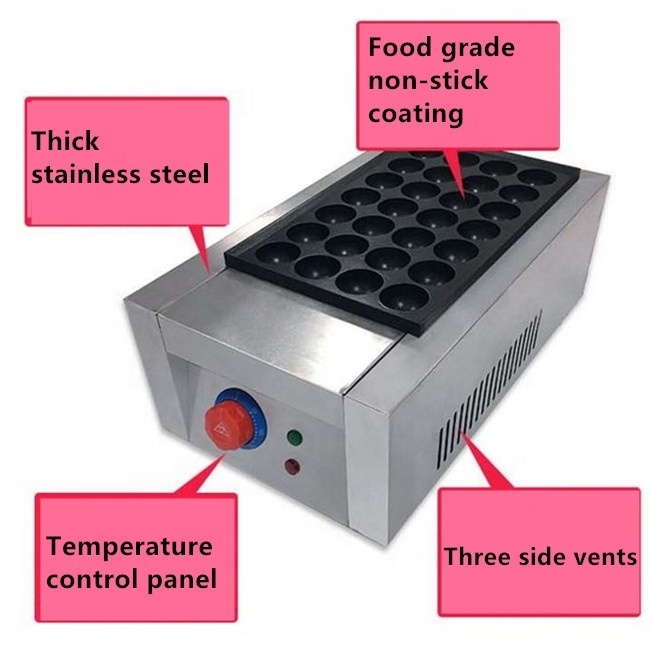 Snack food machinery 28pcs takoyaki maker kaya ball machine takoyaki pan maker for sale