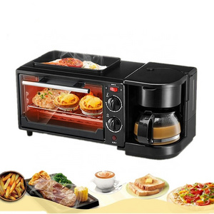 3 in 1 breakfast machine ( toaster oven, coffee machine, egg fried)