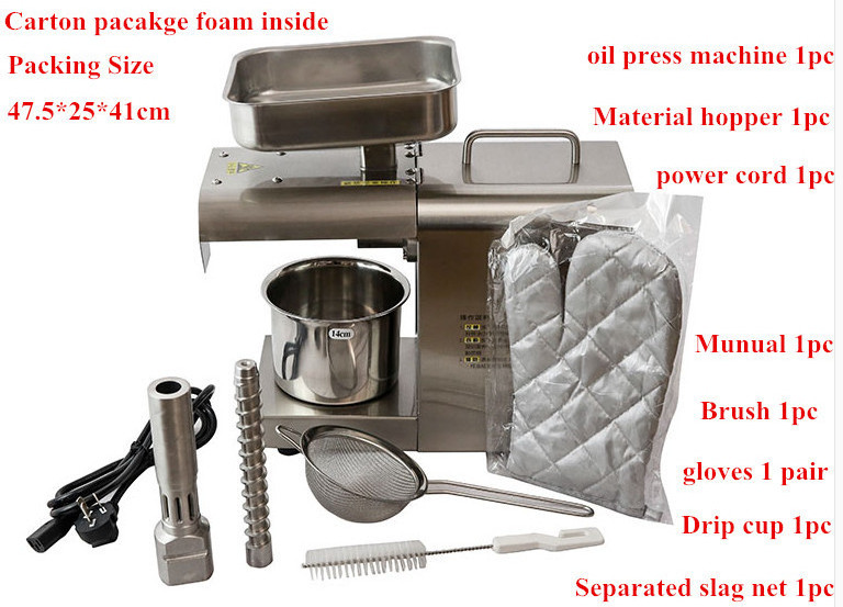 High Oil Yield essential oil extractor/cold oil press machine