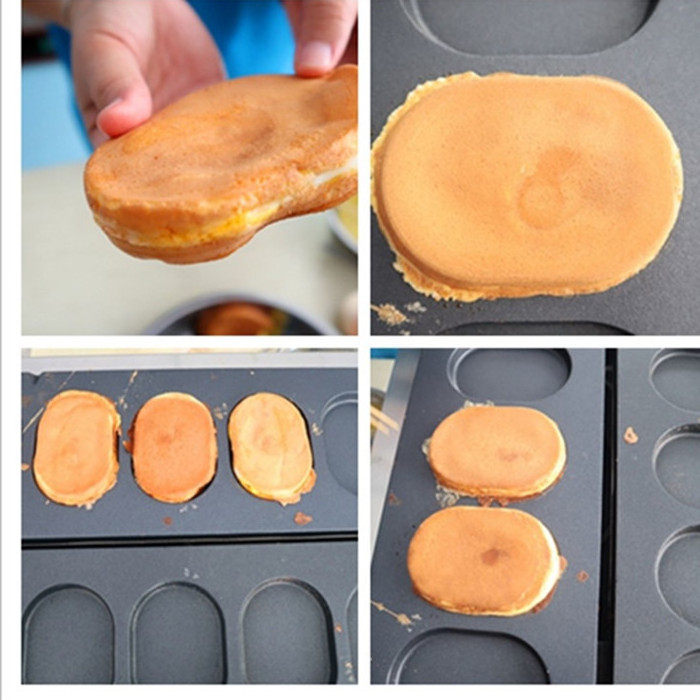 Popular Korean Egg Bread Gyeran-bbang Waffle Machines 6 holes Korea Egg Cake Waffle Makers Baking Iron Pan