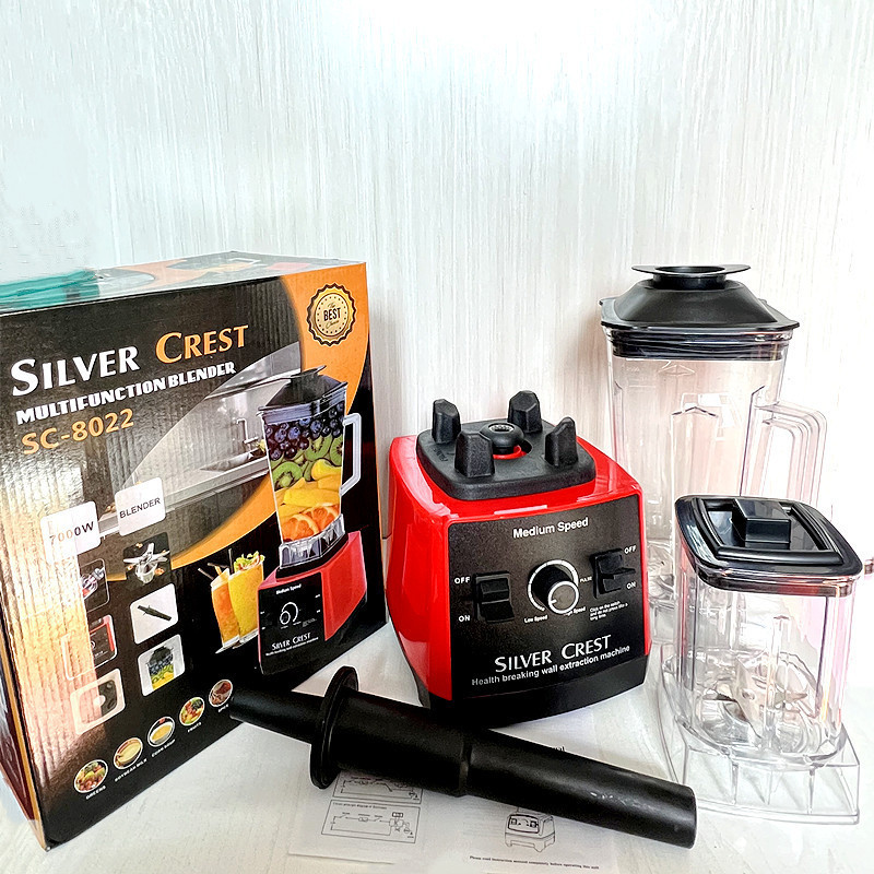 New Arrival Big Power Sliver Crest Portable 7000w Juicer 2 in 1 blender Juicer Grinder