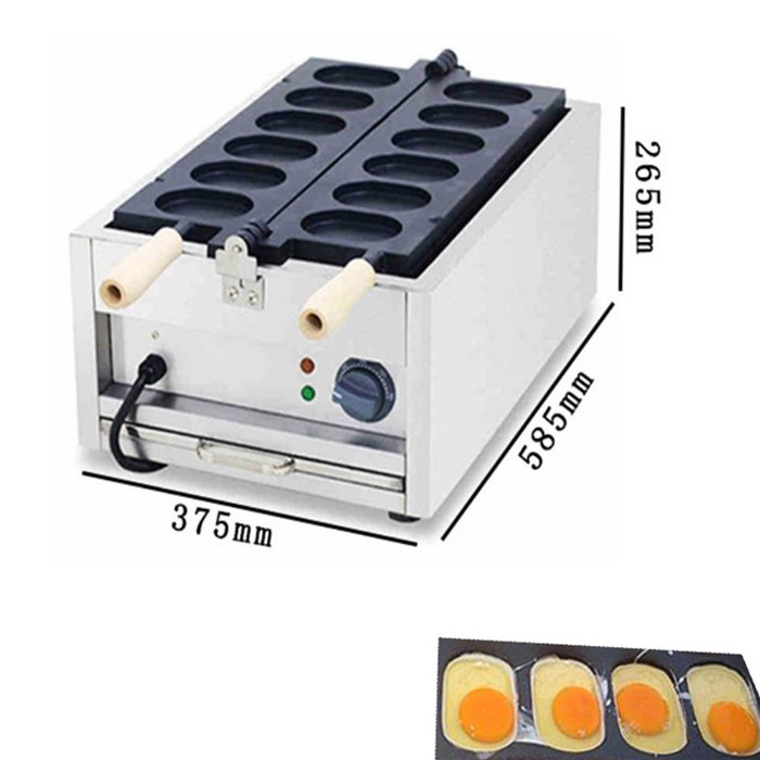 Popular Korean Egg Bread Gyeran-bbang Waffle Machines 6 holes Korea Egg Cake Waffle Makers Baking Iron Pan