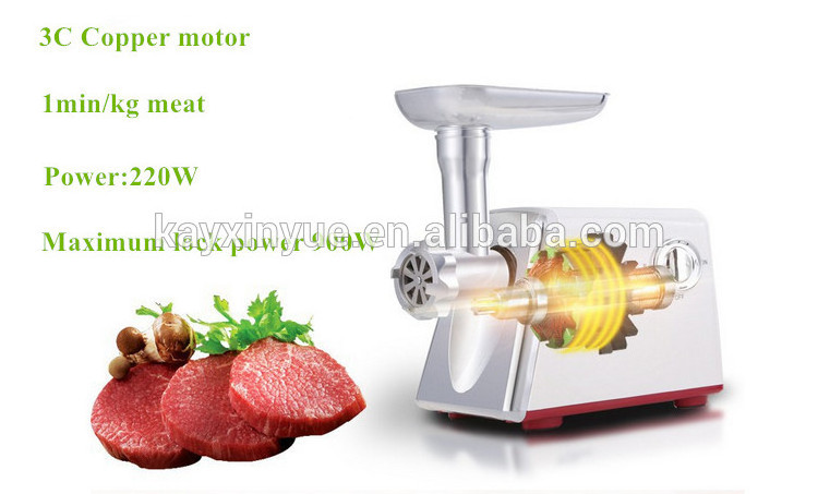 Portable electric meat grinder/meat mincer tk 22