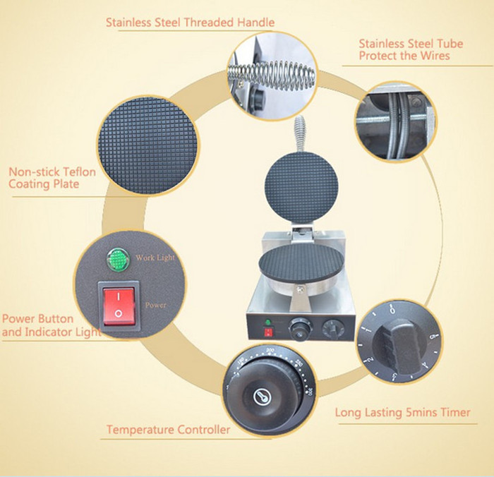 Automatic Easy Operation Ice Cream Cone Making Machine