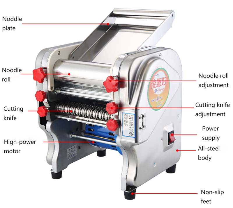 Multi-Function Commercial Dough Sheeter Automatic Noodle Making Machine Manufacturer / Noodle Pasta Maker