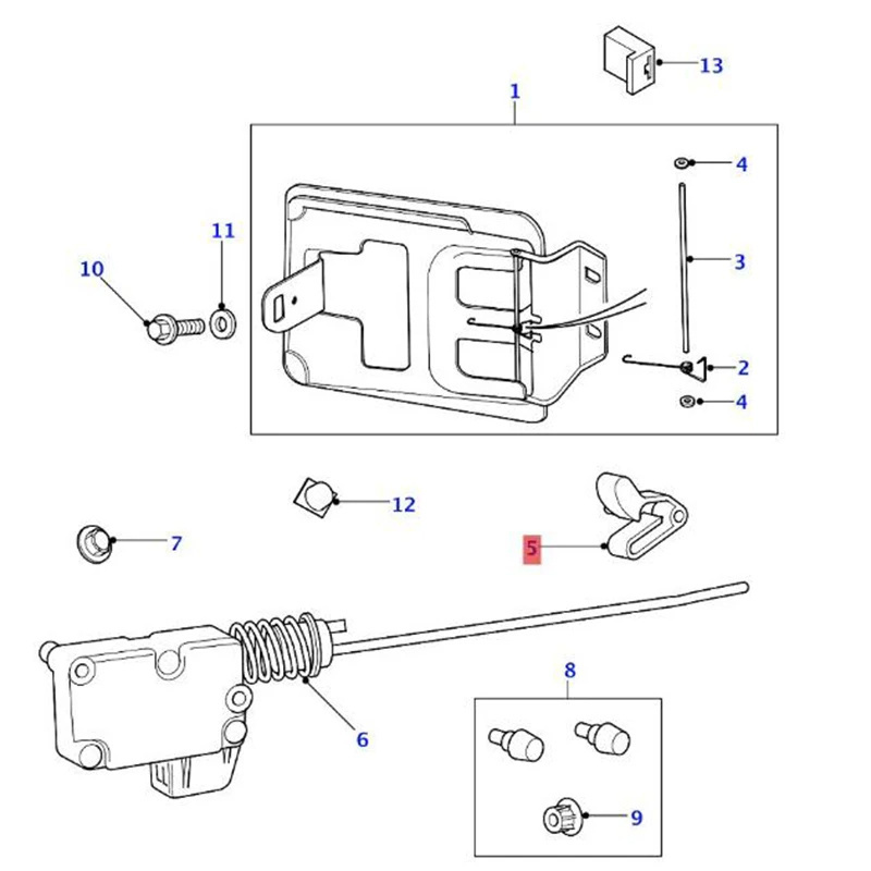 Auto Parts BPX700010 for Land Rover Discovery 2 Range Rover Gas Fuel Door Latch Clip Car Accessories