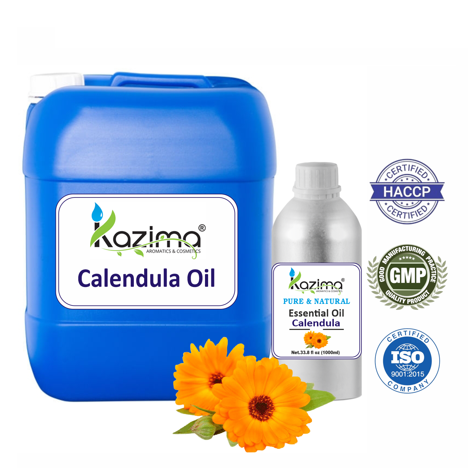 Exporting Excellence: Pure Calendula Essential Oil. Elevate your brand globally with our 100% pure, skincare aromatherapy