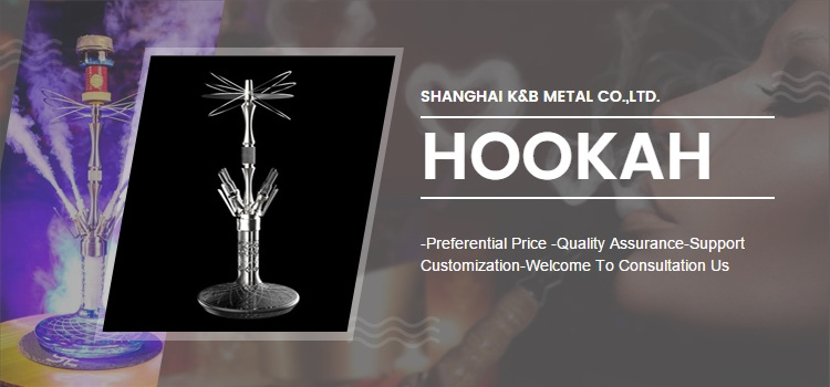 Professional Manufacturer khalil mamoon shisha Colorful Hookah Hose medusa hookah for wholesales