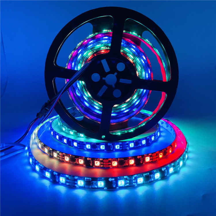 Energy Saving 10 Meters Commercial 12v Smd 5050 Flexible Rgb Waterpoof Ip54 Magic Color Ceiling Led Strip Light