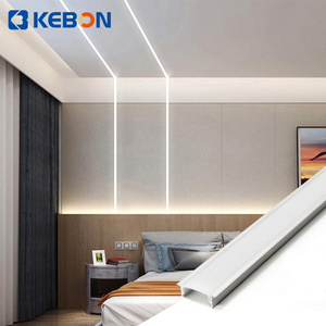 High Brightness Lighting Aluminum Profile Indoor Decoration Led Strip Light Aluminum Recessed Profile-205-1