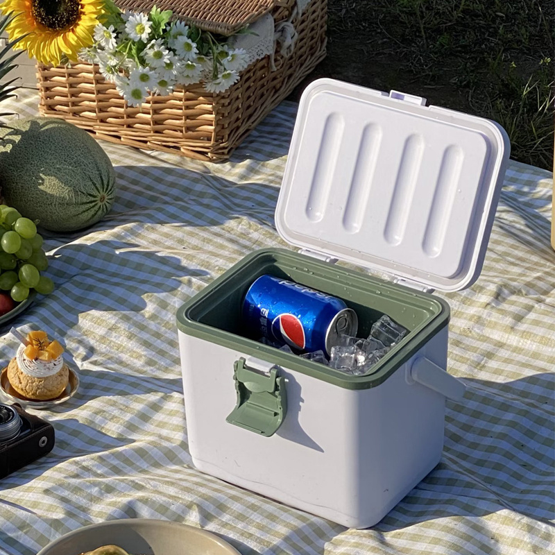 4.5L Small Plastic Ice Cool Box Customize Outdoor Camping Picnic Portable Mini Cooler Box with Lock