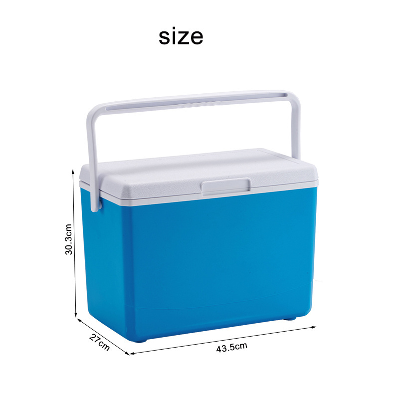 16L Camping Picnic Food Ice Box Commercial Ice Cooler EPS foam Insulated Hard Plastic Cooler Box