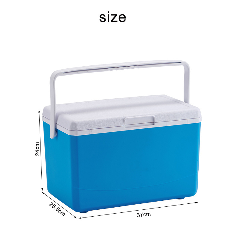 9L Portable Food Ice Cooler Box Water Beverages Beer Cans Plastic Cool Box For Outdoor Camping Picnic BBQ