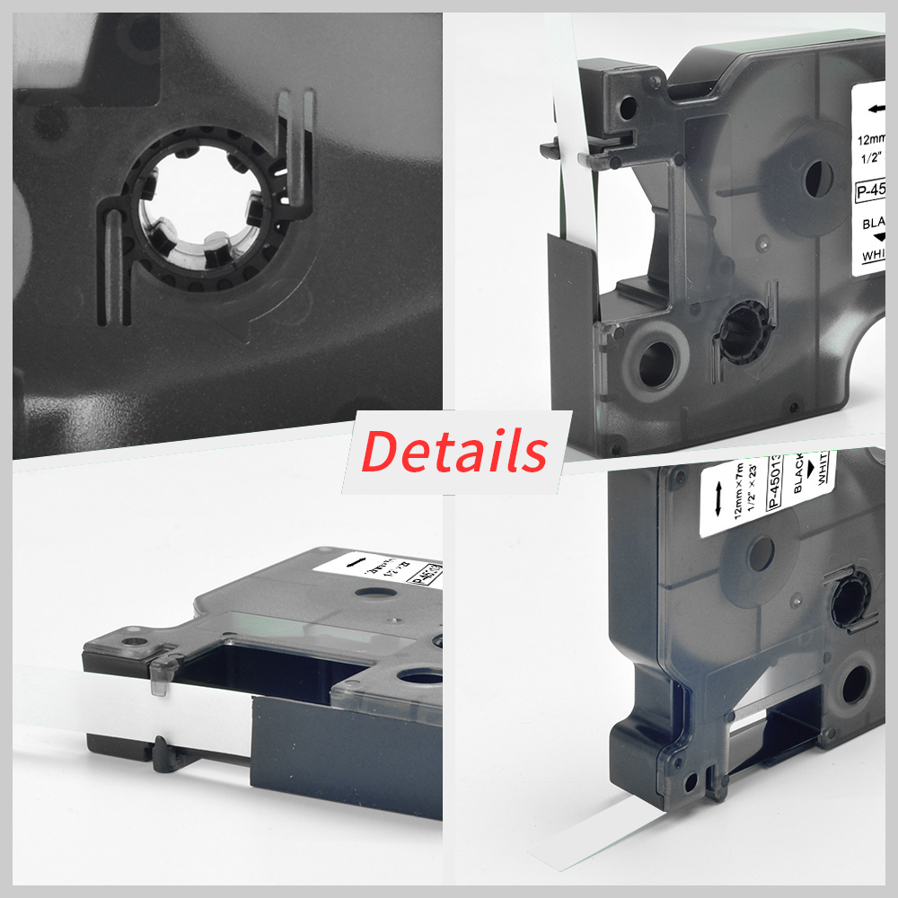 dymo labels 45013 cartridge black on white compatible D1 Label tapes