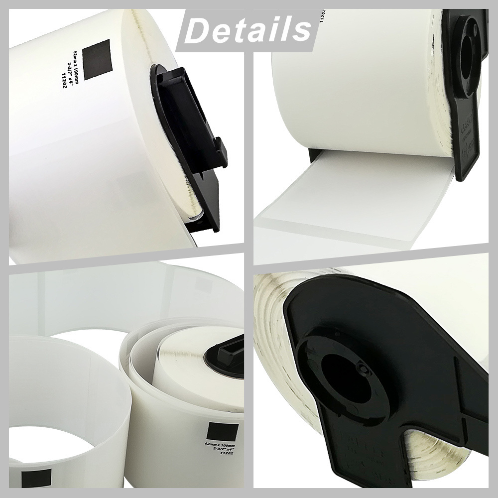 DK series paper rolls ribbon printer label roll cartridge paper dk112202 DK11202 compatible for Brother Printer