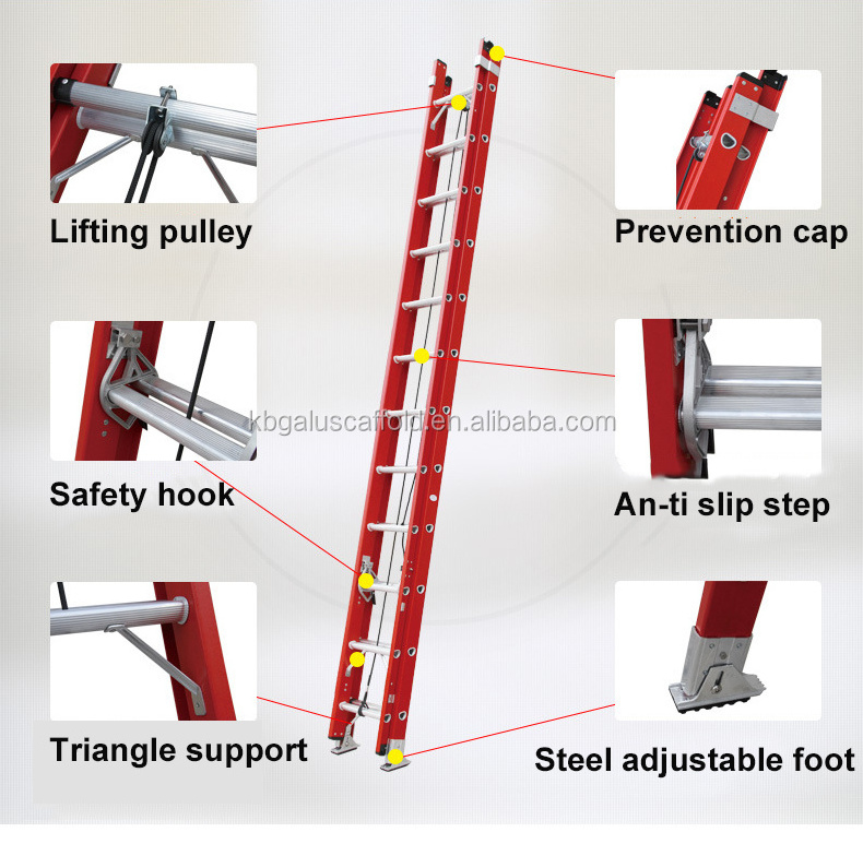 high quality aluminum and fiberglass extension ladder foot with anti slip rubber pad