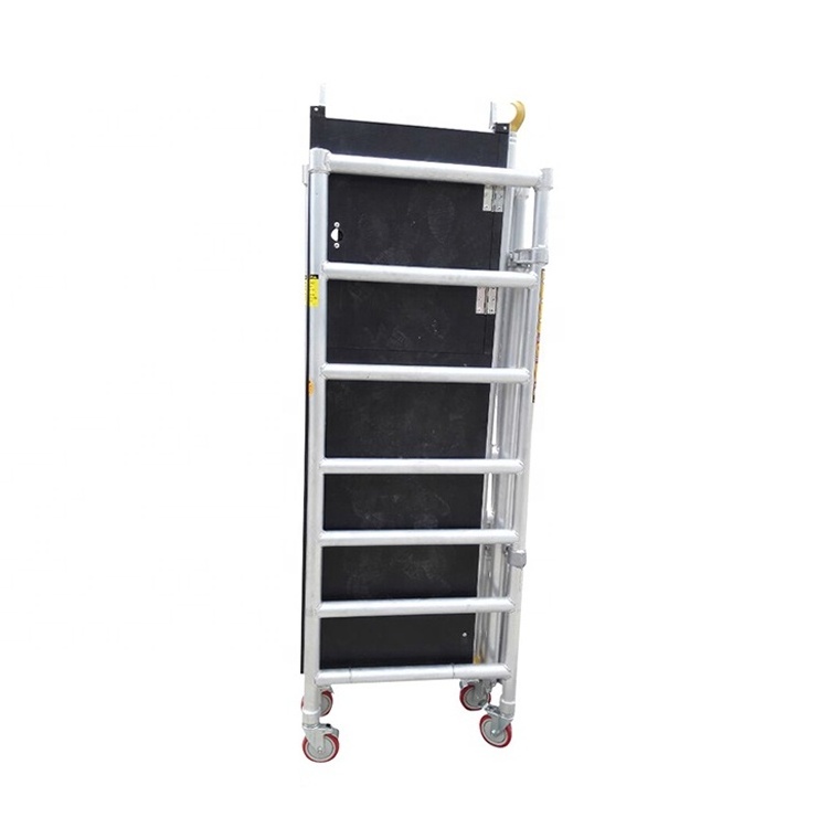 Folding telescopic scaffolding tower ladder Mini Mobile Aluminum Folding Scaffolding for Sale