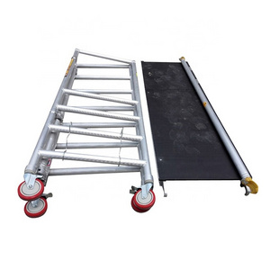 Folding telescopic scaffolding tower ladder Mini Mobile Aluminum Folding Scaffolding for Sale