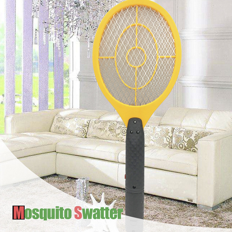 Custom Popular Plastic Battery Rechargeable Electric Fly Swatter Mosquito Trap Swatter killer Racket