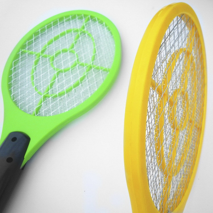 Custom Popular Plastic Battery Rechargeable Electric Fly Swatter Mosquito Trap Swatter killer Racket