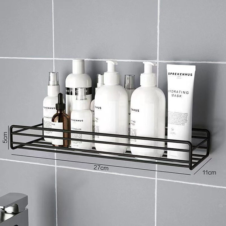 K&B Bathroom Shower Rack Wall Mounting Corner Metal Wire Storage Organizer Shelf for Bathroom