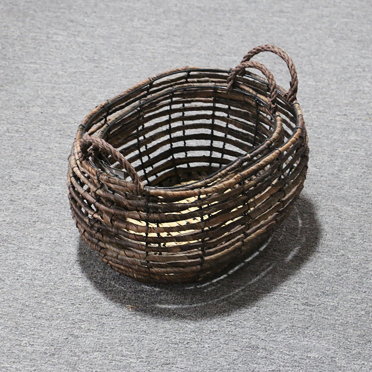 K&B hot sale Wholesale Eco-friendly handmade cane willow wicker kids rattan storage basket baskets with handle