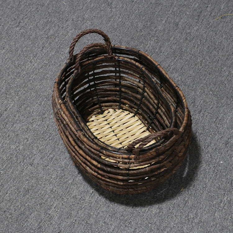 K&B hot sale Wholesale Eco-friendly handmade cane willow wicker kids rattan storage basket baskets with handle