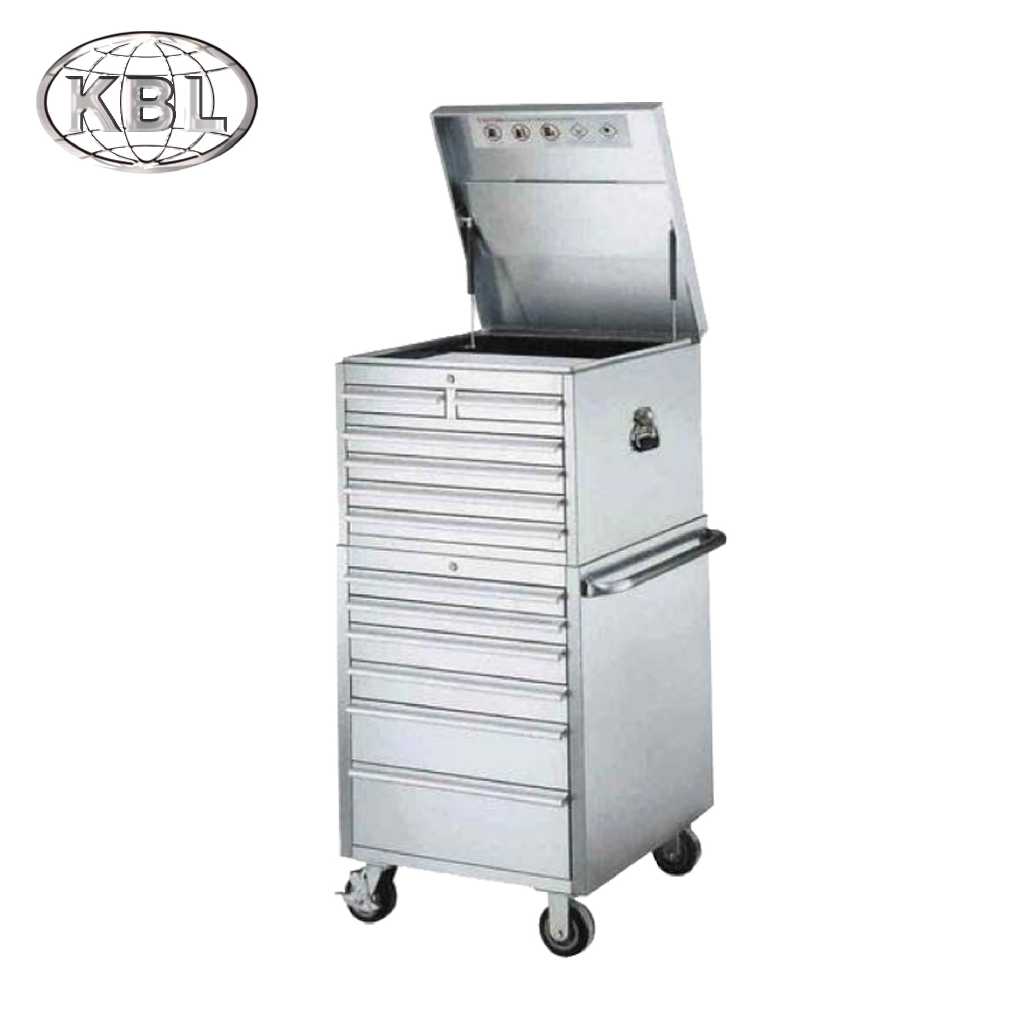 Durable Stainless Steel Tool Chest/Tool Cabinet with 8 Drawers and Handles(KTB-SL26W)(ODM/OEM)