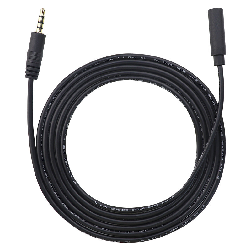 Ready to Ship 3.5mm male-to-female audio cable AUX-to-recording audio speaker charging cable 3.5mm to 3.5mm connecting cable.