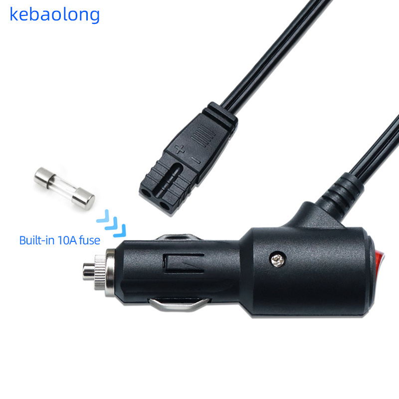 Customization Car cigarette lighter plug power cord with switch