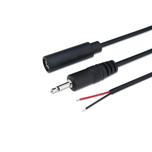 Customization 2.5mm mono speaker audio power cord 3.5mm mono power amplifier pickup single AUX audio cable