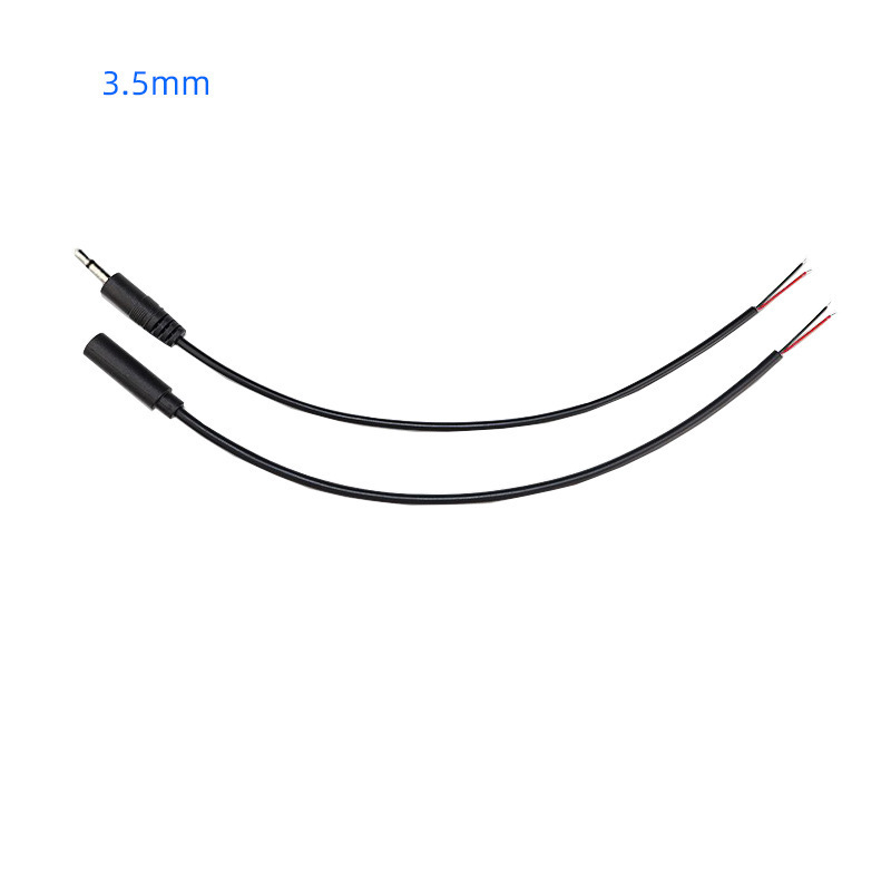 Customization 2.5mm mono speaker audio power cord 3.5mm mono power amplifier pickup single AUX audio cable