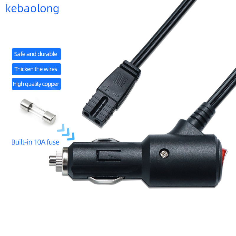 Customization Car cigarette lighter plug power cord with switch