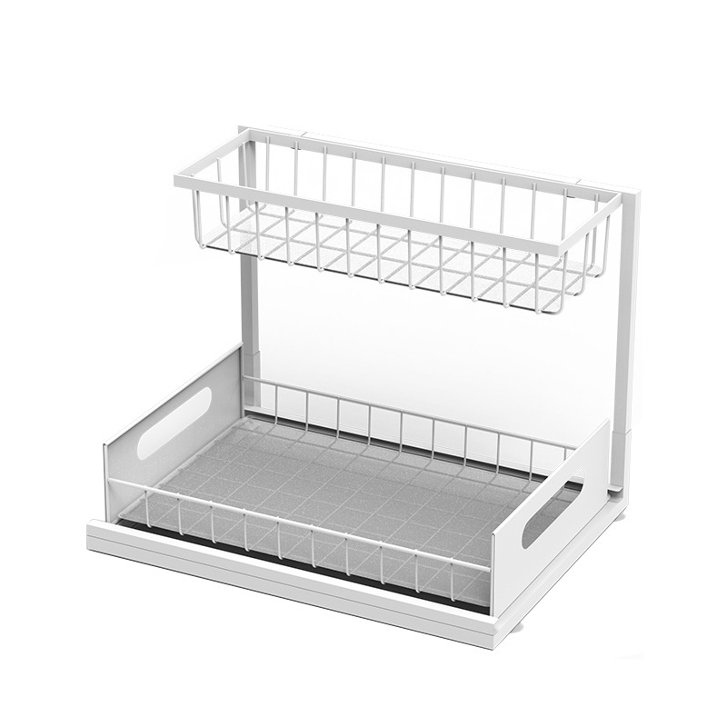 OEM&ODM best hot seller cabinet pull out under sink organizer metal kitchen rack under sink organizer