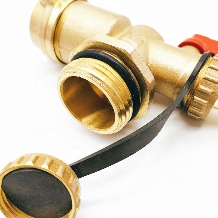 Water Heater Floor Pressure Reducing Brass Air Vent Valve For Underfloor Heating