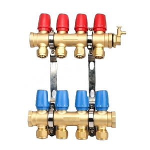 Brass Floor Radiant Heating Copper Pex Pipe Manifold