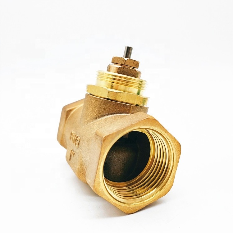 BRASS water control  safety valve for electric water heater female thread brass 1 inch 2 way  electric actuator valve