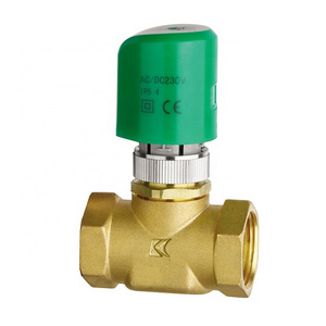 BRASS water control  safety valve for electric water heater female thread brass 1 inch 2 way  electric actuator valve