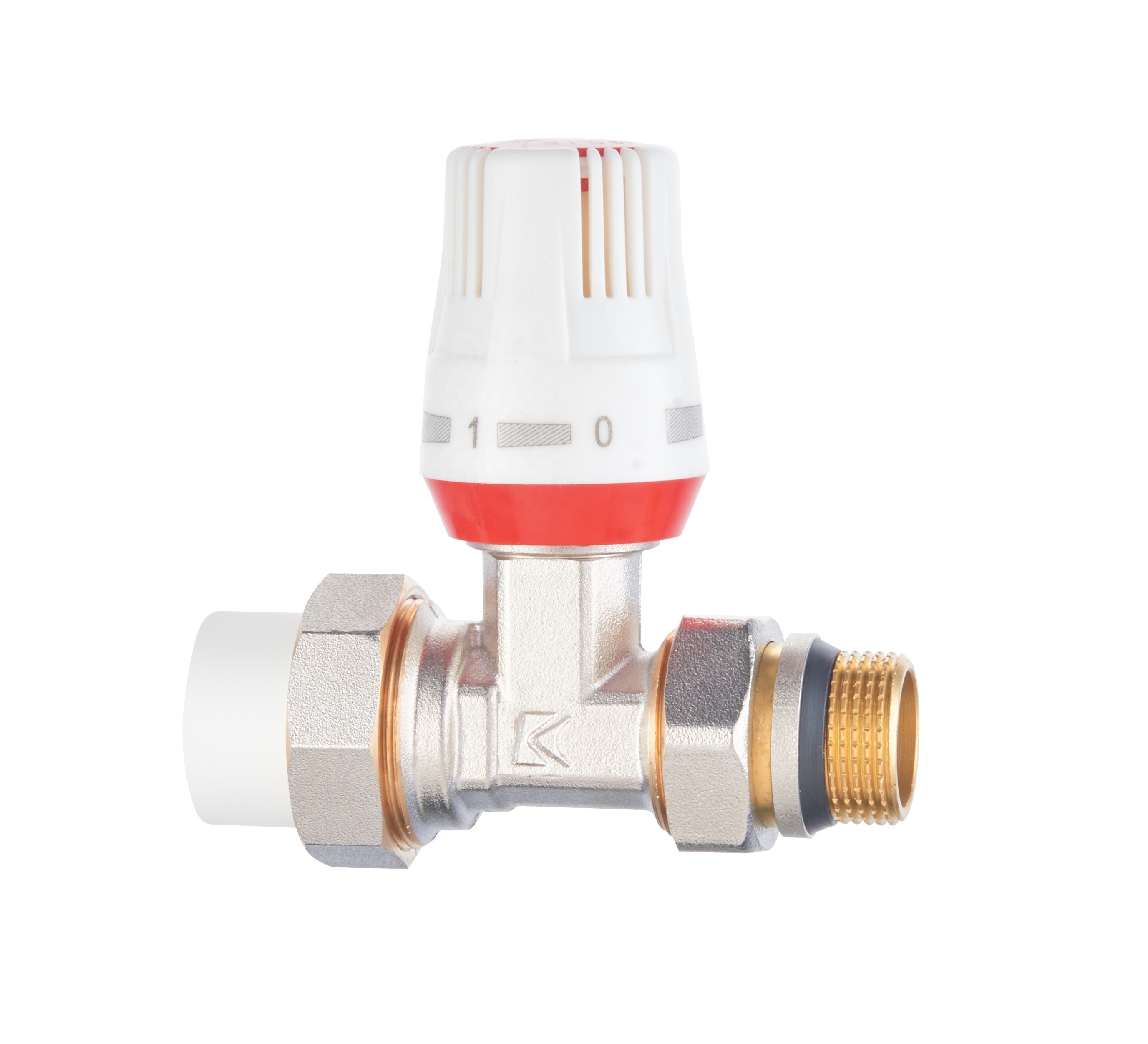 Zhejiang Kaibeili wireless heating ptfe water hydraulic flow controller copper radiator mixing thermostatic valve