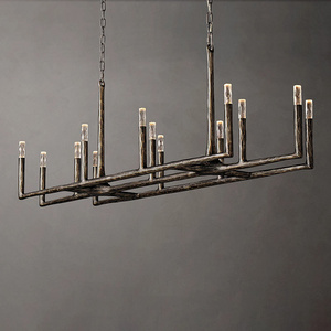 Indoor Modern Chandelier Hanging Light Brass Restoration Chandelier Lighting For Dinning Room