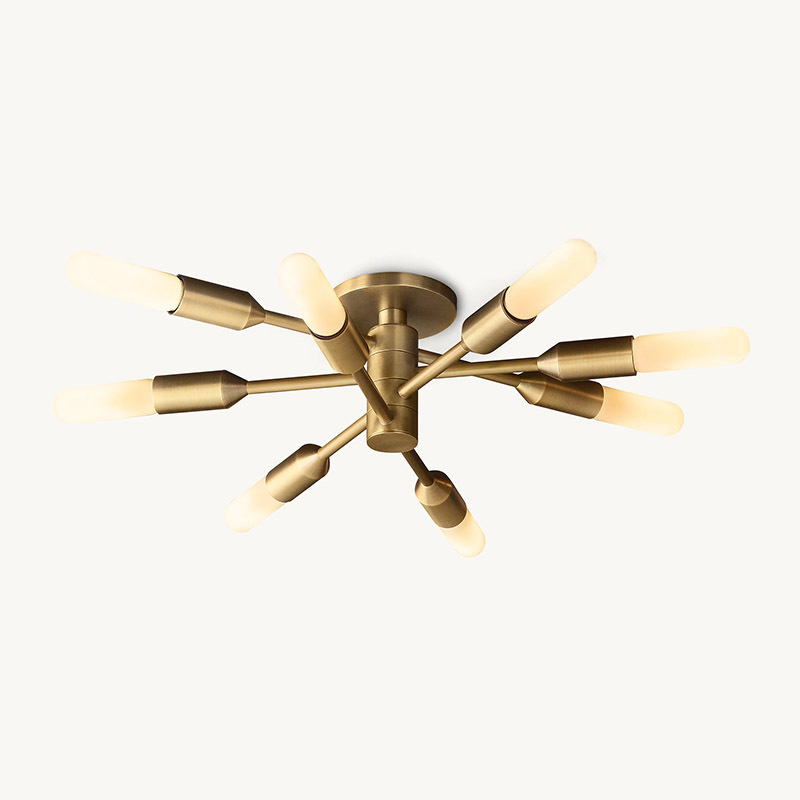 Modern Brass Flush Mounts Light for Bedroom Living Dining RoomCeiling Down Light Recessed Ceiling Light