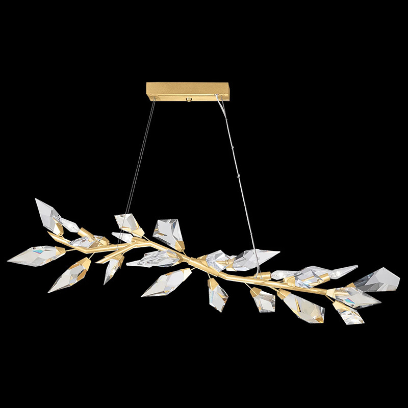 modern branch dining room  Linear pendant lights k9 gold  crystal chandelier pendant light for dining table