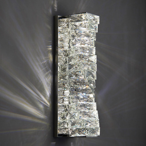 Luxury Crystal Wall Sconce Modern Bedside Wall Lamps  for Bedroom Living Room Dining Room Hotel