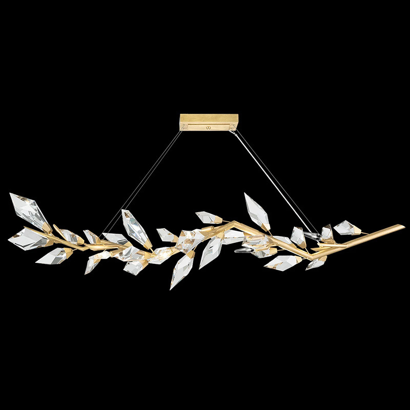 modern branch dining room  Linear pendant lights k9 gold  crystal chandelier pendant light for dining table