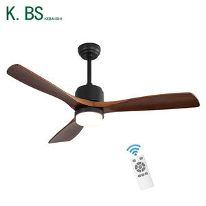 Indoor 52 Inch 3 Blade Led Ceiling Fan Lamp With Remote Control