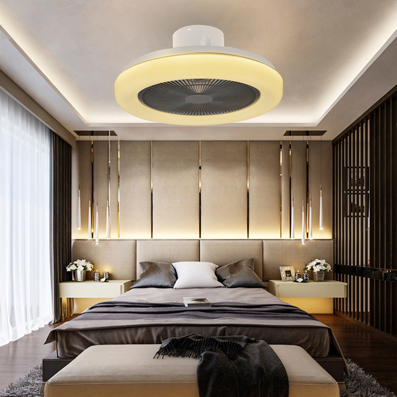 Low Noise Modern App Control Home Bedroom Living Room 220V Smart Led Ceiling Fan With Light And Remote Control