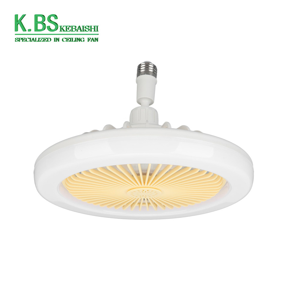 E27 E26 Ceiling Fan Light Screw In Ventilador De Techo 360 Rotating Dc Remote Control Mist Socket Fan Lamp Fan For Lampholder